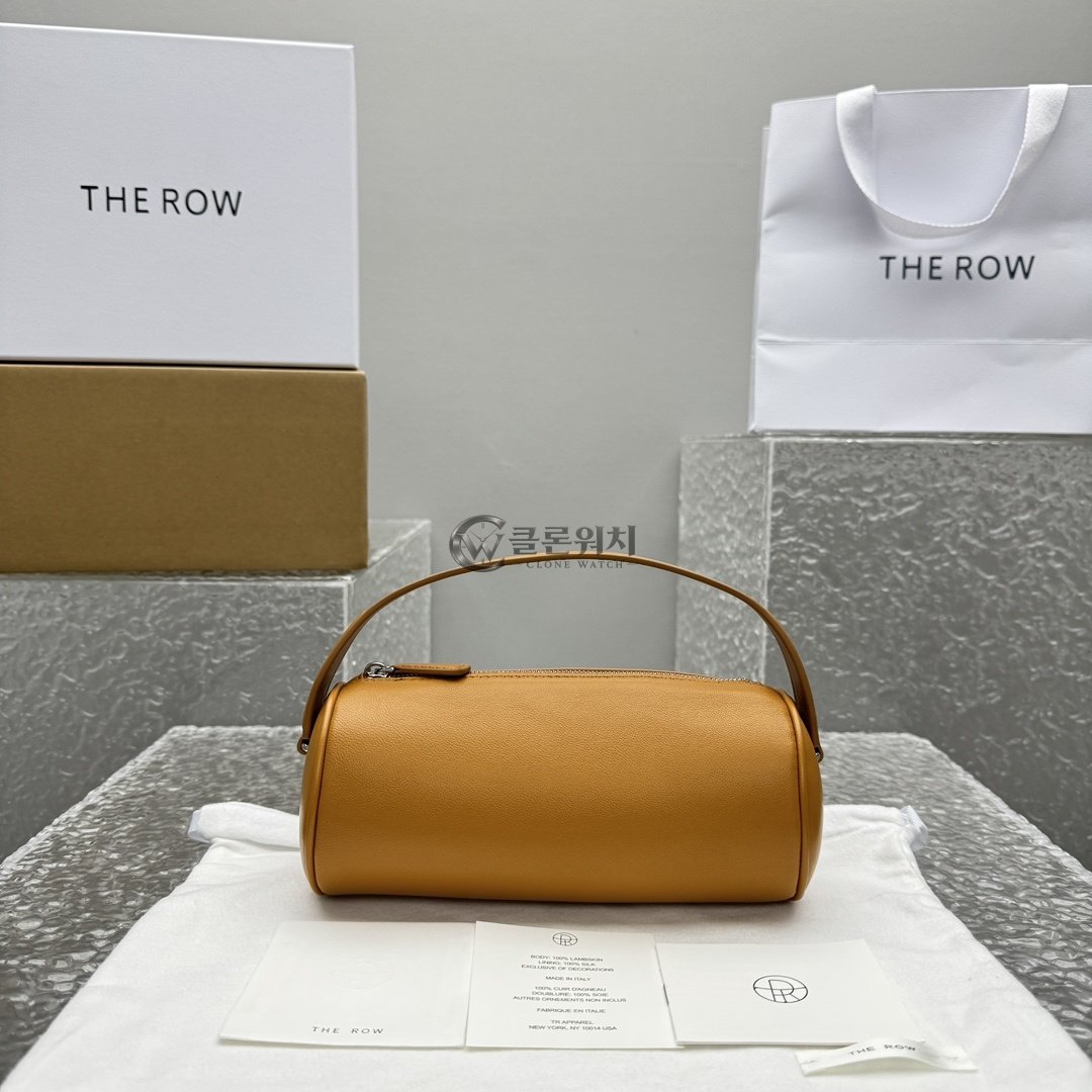 THE ROW Cylinder Shoulder Bag Tan