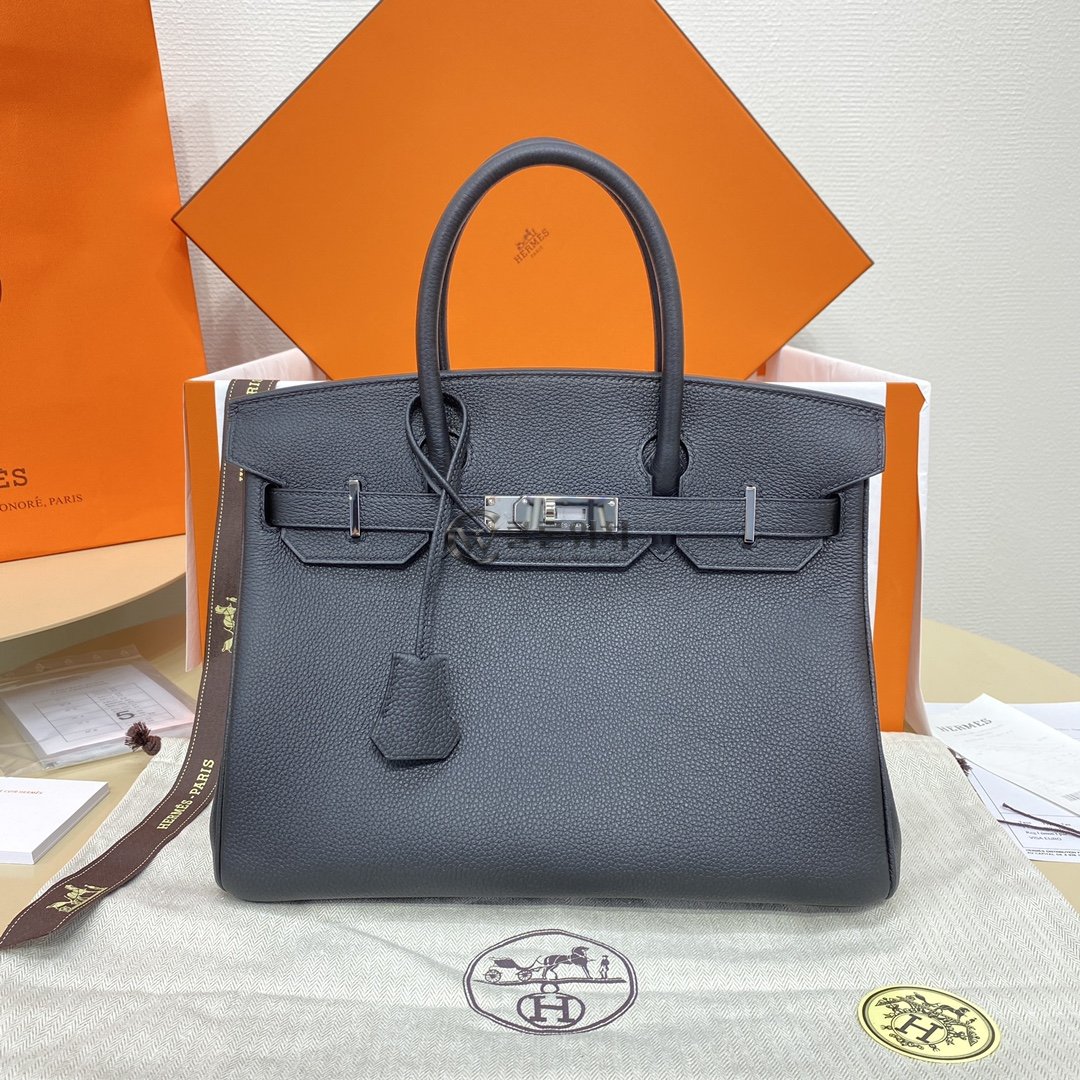 에르메스 Hermès Birkin Bag in Grey Togo Leather