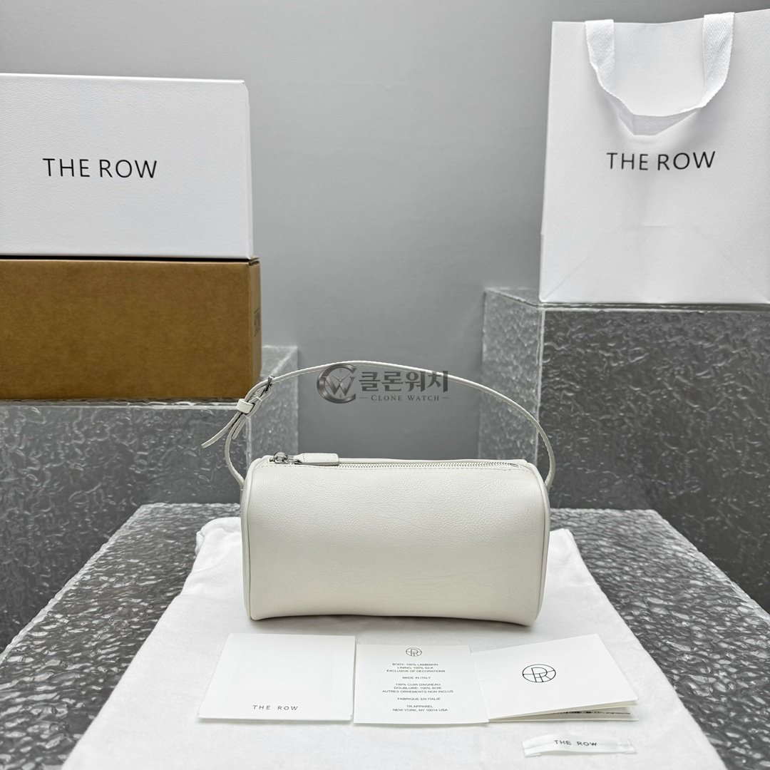 THE ROW 90’s Cylinder Shoulder Bag in Ivory