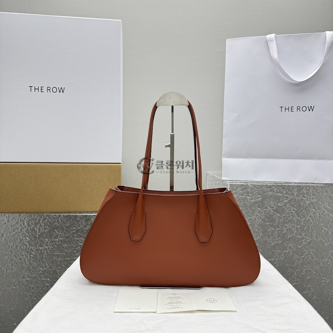 THE ROW Large N/S Park Tote Bag Cognac Brown