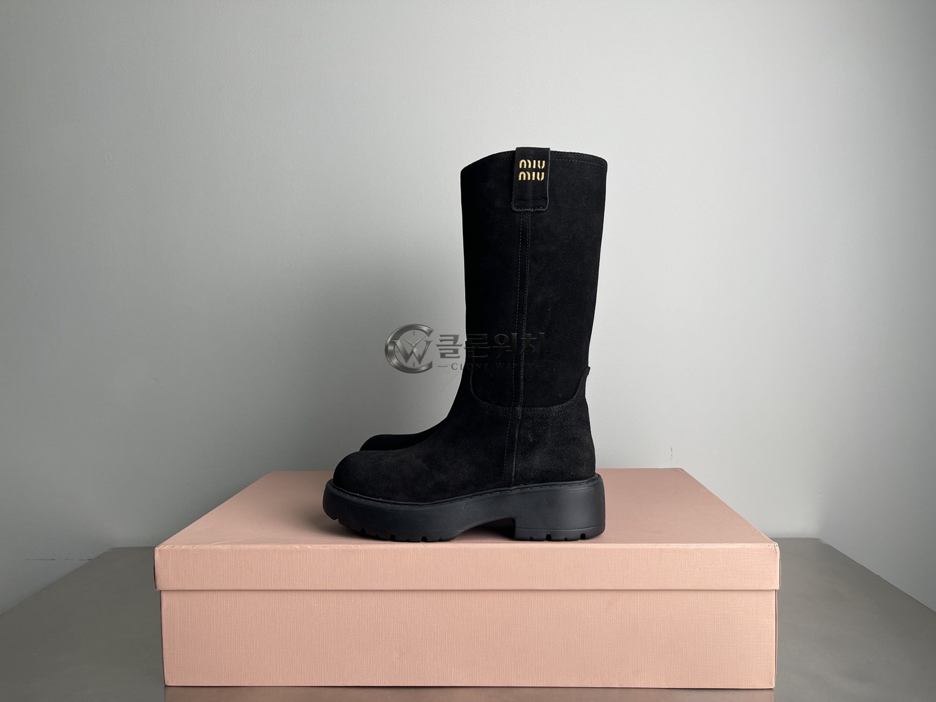 MIU MIU Black Suede Boots