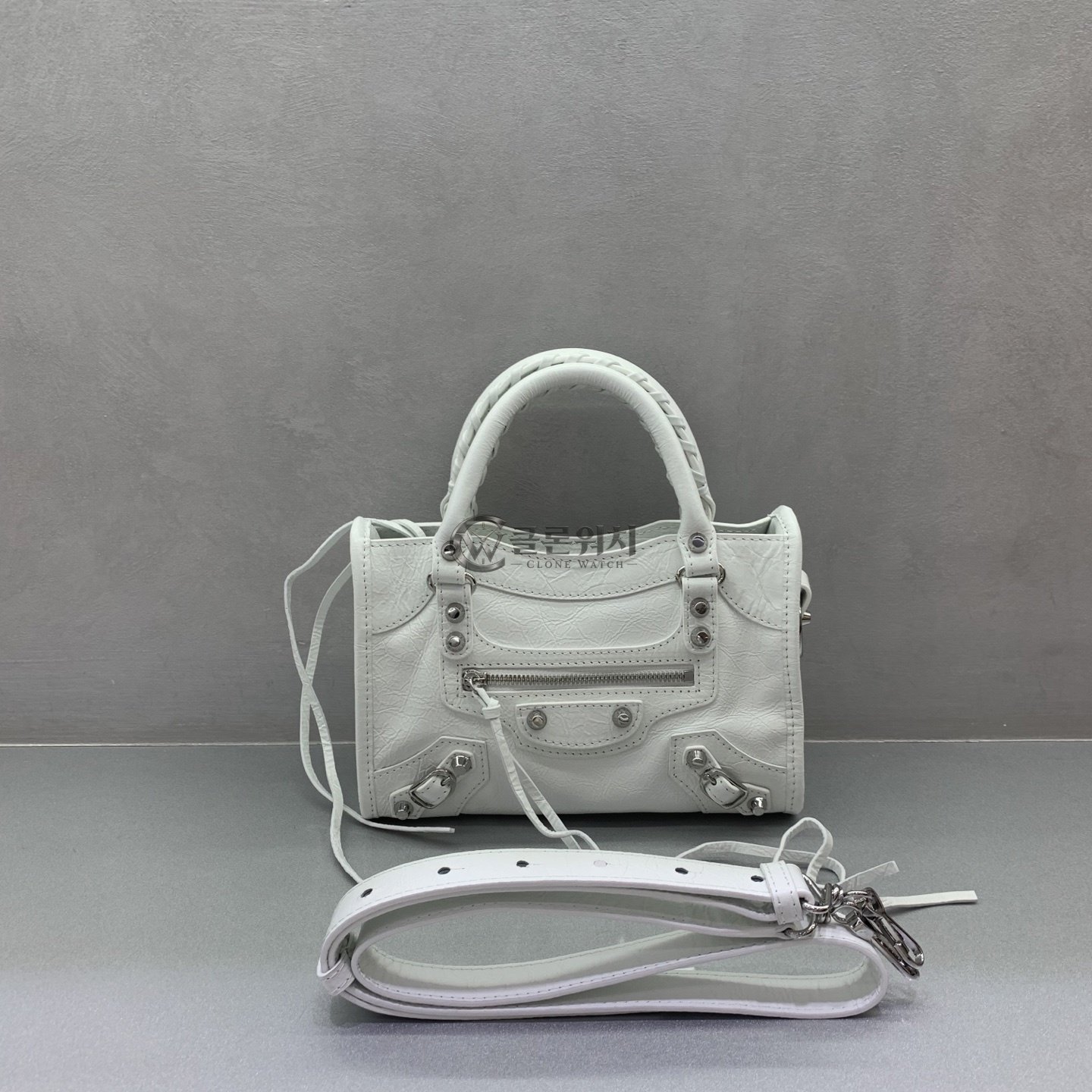 발렌시아가 Balenciaga Le City Mini Bag in White