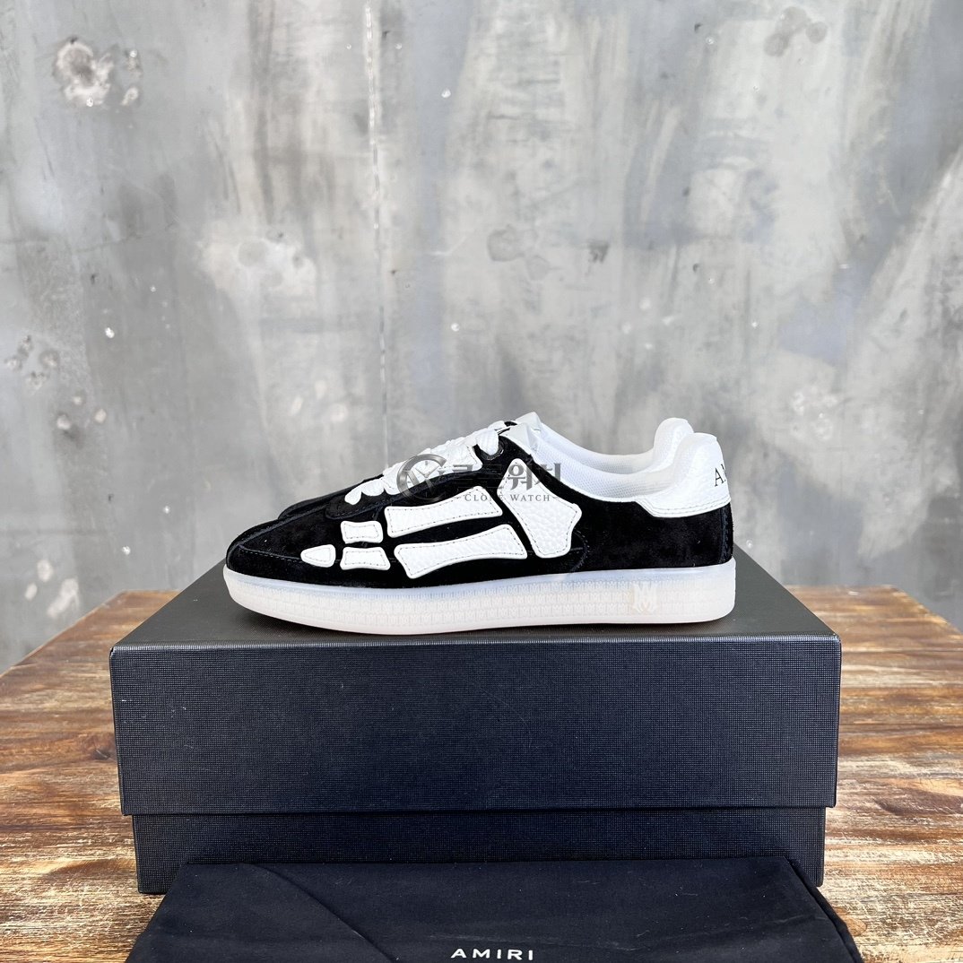 AMIRI Skel Top Low Sneakers - Black/White