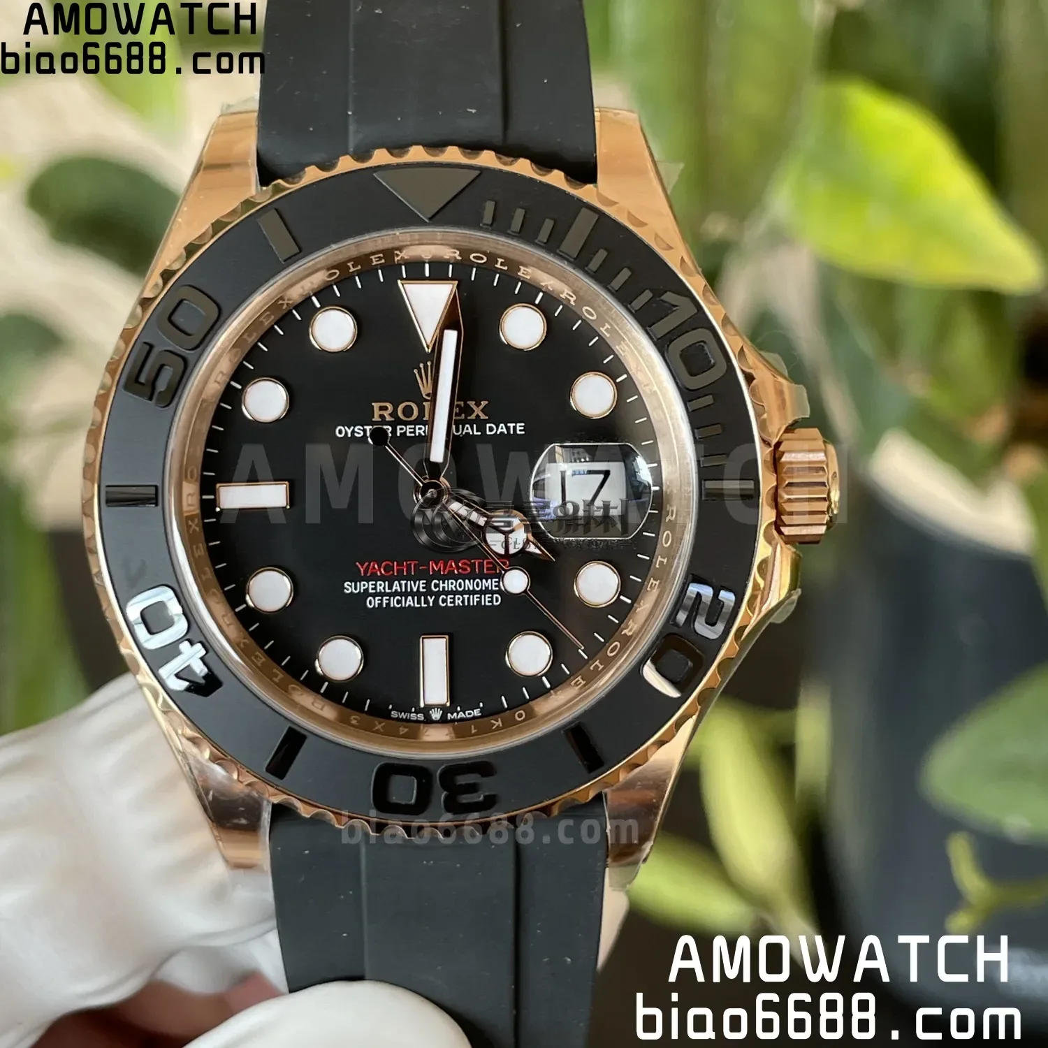 Rolex Yacht-Master 126655 Clean Factory 1:1 Best Edition Black Ceramic Bezel on Oysterflex Strap VR3235