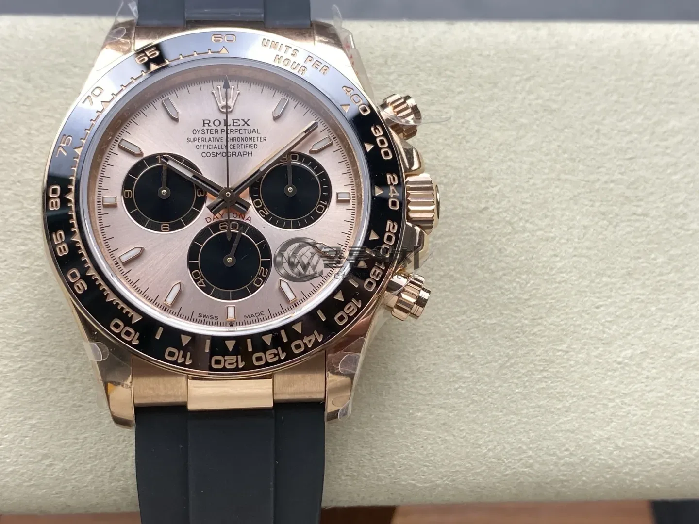 Rolex Daytona 126515 QF 1:1 Best Edition RG/Black Dial on Oysterflex Strap SH4131 V11 (Weighted)